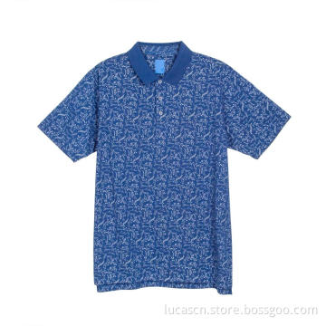 Men's Short Sleeve Printed Polo Shirt
